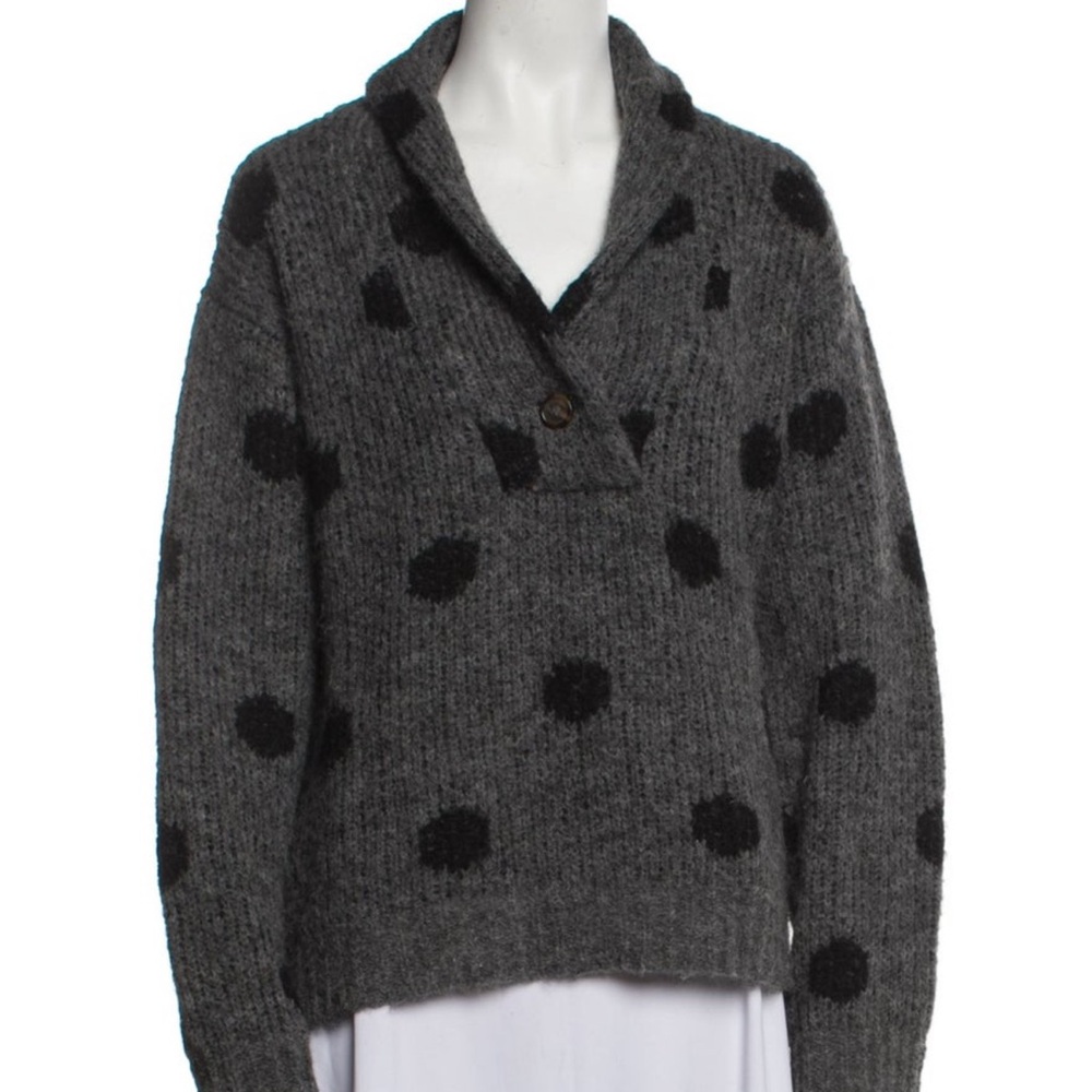The Great Gray Polka Dot Sweater